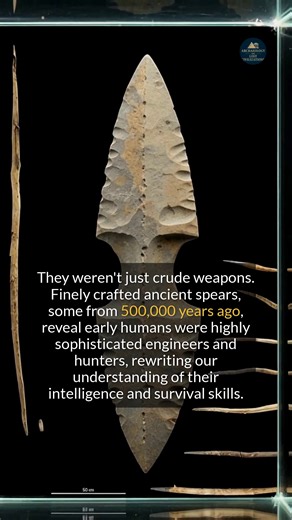 Ancient spears show early humans were sophisticated engineers, not just crude hunters. #history #archaeology #ancienthistory | Archaeology and Lost Civilizations