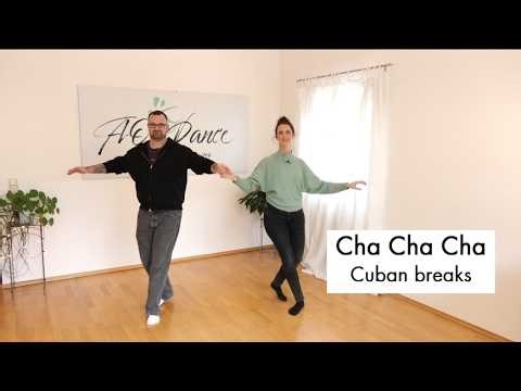 Cha Cha Cha Figure: Cuban Breaks - demonstrated and briefly explained from/in the basic step with...