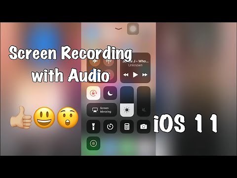 How to use SCREEN RECORDING with AUDIO/ sound feature in iOS 11? / Enable Screen Recording