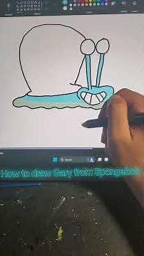 How to draw Gary from SpongeBob