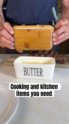 Cooking and kitchen items you need (ceramic butter dish)