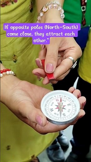 What Happens When a Magnet Comes Near a Compass? 🧭🧲 #ScienceExperiment#Magnetism #STEMEducation