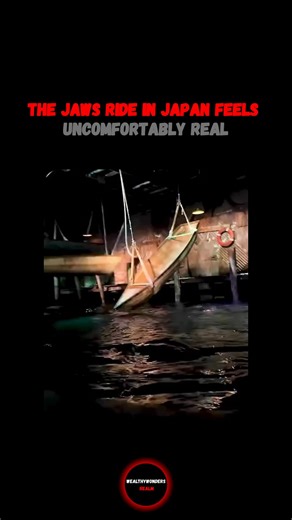 Motivation | Business | Wealth on Instagram: "The first time the water erupts, your brain forgets it’s a theme park ride. 😳🌊 Universal Studios Japan rebuilt Jaws with an obsessive level of realism. Full-scale animatronics burst from the water just feet away, synchronized explosions erupt around the boat, and massive hydraulic systems yank the shark through the lagoon with real physical force. Unlike screen-based attractions, this ride relies on practical effects. Real fire, real water displace