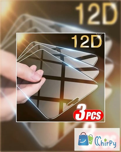 3Pcs Tempered Glass for iPhone 14 13 12 11 15 Pro Max Mini Screen Protector for iPhone 17 XR XS M...