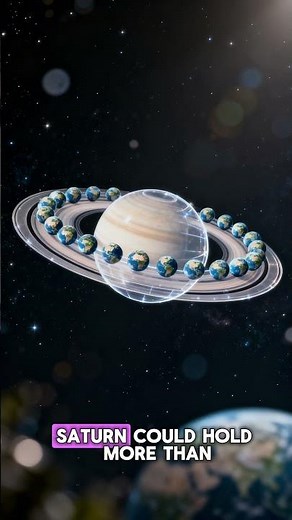 How Big Is Saturn Compared to Earth? 🌍🪐 Size Comparison #shorts