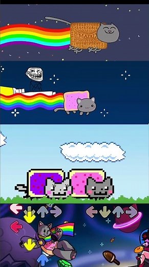 Nyan Cat in FNF Mod - Friday Night Funkin Mobile Game x Animation