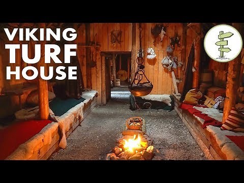 Amazing Viking Turf House Tour - Stunning Green Building!