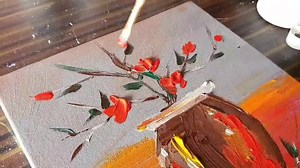 Abstract Floral Painting Demonstration... #abstract #floral #painting demonstration | Suraj fine arts
