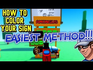 How To CUSTOMIZE Your Sign In PLS DONATE - EASIEST METHOD!!!