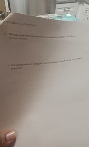 AND Chemical PropertiesWhat gas was produced when the aluninum... | Filo