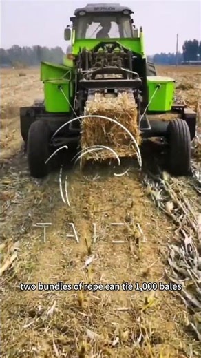 Square Straw Harvester Baler for Baling Hay Grass
