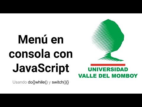 Menú de opciones en javascript ejecutado en consola