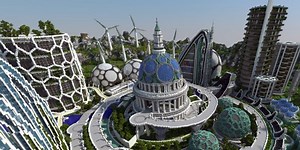 1.8X « Climate hope city » : la ville du futur est … cubique | Minecraft.fr