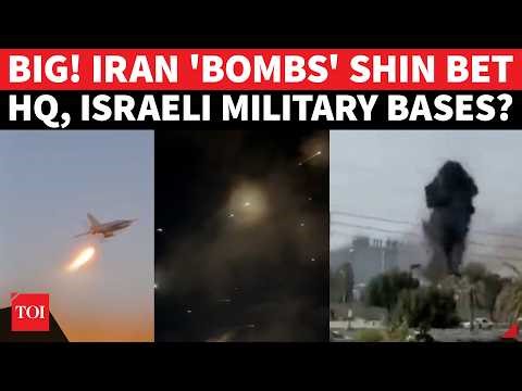 TEL AVIV HELLSCAPE! Iran 'BOMBS' Israeli Intel Shin Bet HQ; Several Bases 'HAMMERED'
