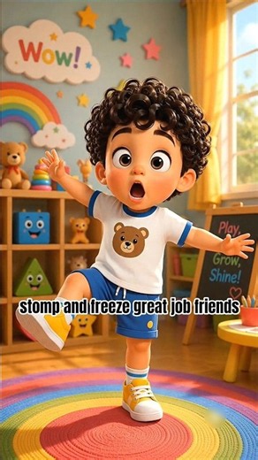 Kiddo Says: Freeze! 🥶 | Action Song for Kids | #freeze #dance #action #song