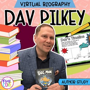 Dav Pilkey Author Study Virtual Biography Digital Activity for Dog Man Project