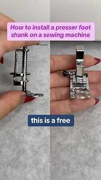 How to install a presser foot shank on a home sewing machine #BeginnerSewing #Sewing #SewingTutorial