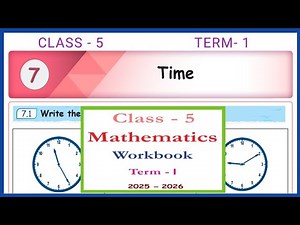 Time, Class- 5, Maths ,- workbook answers