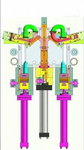 J Bend Plastic Sink Trap Mold Design - Core pulling Mechanism #plastic#pipefitting