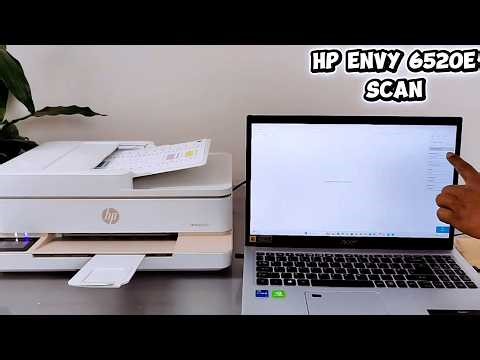 HP Envy 6520e: How to Scan to Computer (Glass & ADF), Save as PDF & Print Double-Sided