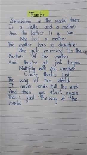 Sabrina Carpenter - Thumbs (Lyrics) #songslyrics #thumbs #sabrinacarnpenter