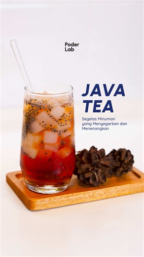 Kenikmatan dalam segelas Java Tea Dengan perpaduan aroma teh dan vanilla yang menenangkan Nikmati moment relax mu bareng teh dari PoderLab #javatea #kreasiminuman #homecafe #PoderLab