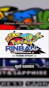 Pokémon Pinball: Ruby & Sapphire (GBA) 🎮 [2003] #retrogaming #retrogames #videogames #games #console