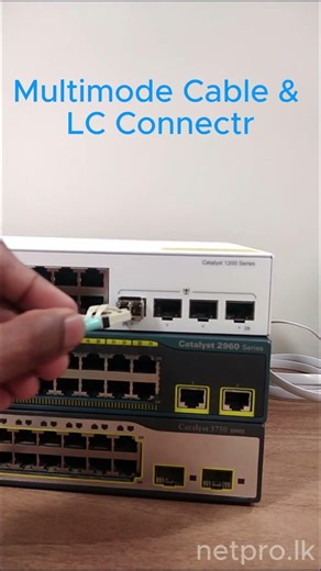 SFP Module Installation #SFP #LCConnector #FiberOptic #Networking #NetworkEngineer #DataCenter