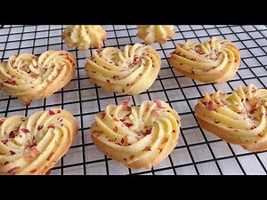 Love Cookies|曲奇饼干食谱|爱心曲奇饼干|Healthy&Easy Cookies Recipe|Simple Meal