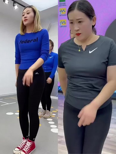 Synchronized Dance Routine by Athletic Women