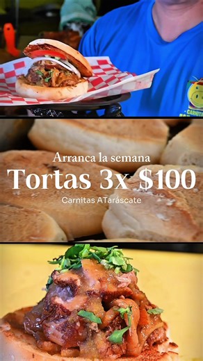 🥖🔥 LUNES DE TORTA Y DESCONTROL 🐷🔥 Arranca la semana como se debe: 👉 3 TORTAS por $100 pesos… y bien reportadas 😮‍🔥 De esas que gotean sabor y te hacen olvidar la dieta desde la primera mordida 🤤 Jálate a tu raza y armen el festín Etiqueta al más tragón del grupo 😏👇 #ATaráscate #LunesDeGula #TortasBienServidas #SinCulpa