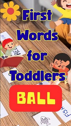 Learn BALL! 🏀 First Words for Toddlers | Fun Baby Learning Video | Toddler Learning Video