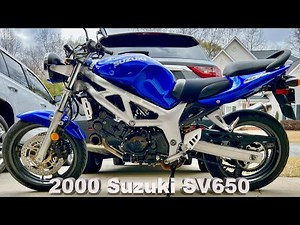 2000 Suzuki SV650 Sat Garaged Over 1 Year Part 1
