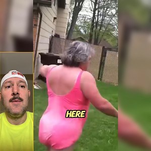 292K views · 2.2K reactions | neighbors argue about property line i dont think a hot pink bathing suit was a good choice | Anthony T Reactions | Facebook