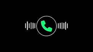 Stylish call icon wave animation on black, highlighting audio features with bold, contemporary visuals .Engaging call icon wave animation, emphasizing connectivity.