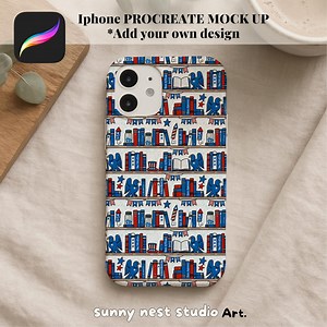 IPhone Procreate Mockup: Seamless Pattern Design Template (digital Download) - Etsy Australia