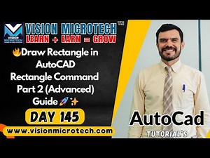🔥Draw Rectangle in AutoCAD – Part 2 (Advanced) | AutoCAD Rectangle Command – Part Two Guide 🚀 ✨