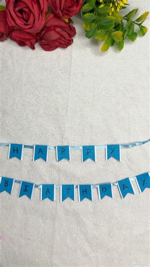 Small Birthday banner for gift decoration #diy #birthdaycelebration #birthdaydecoration