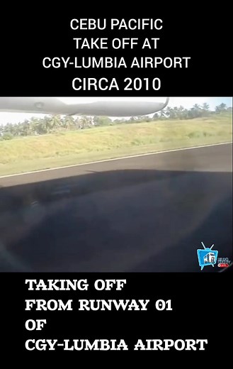 CGY-LUMBIA AIRPORT TAKE OFF IN 2010. On-board Cebu Pacific ATR 72 aircraft. #throwback #metrocdotv #metrocdoph #cgylumbiaairport #reelsfbシ #fypシ | Metro CDO PH