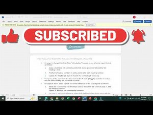 New Perspectives Word 2019 | Modules 8-10: SAM Capstone Project 1a | Word Modules 8 10 SAM Caps