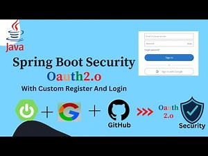 Oauth2.0: Spring boot Login with Google/GitHub | With Custom Register And Login