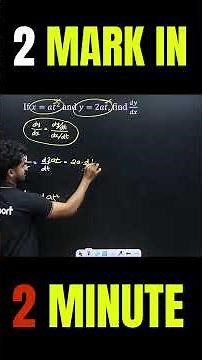 Parametric Differentiation | Sure Question | 2 Mark in 2 Minutes | Eduport Plus Two