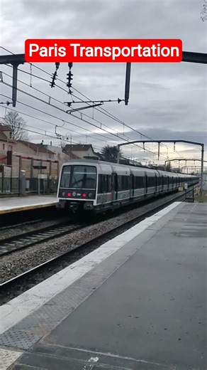 Train Transport in Paris #paris #snow #europeantravel #train #france #winter #trendingvideo #rerb