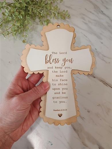 Baptism Cross for First Communion Personalized, Baptism Cross Wall Art, Baptism Cross Girl, Baptism Cross Boy, Baptism Cross From Godparents - Etsy