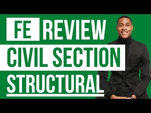 2024 FE Exam Review Civil Structural Engineering Elementary statically indeterminate structures