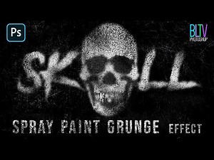 Photoshop: How to Create a SPRAY PAINT Grunge Effect!