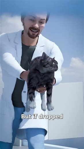 Cats always land on their feet… but gravity always wins. 🐱⬇️