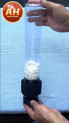 How to DIY sponge filter with pearl media #shorts #sponge #filter #aquarium #pearlmedia