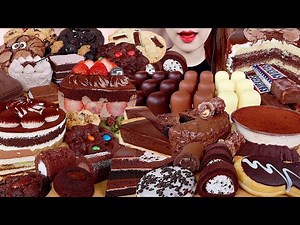 ASMR CHOCOLATE DESSERTS PARTY🍫 MUKBANG 초콜릿 디저트 먹방 모음 eating sounds