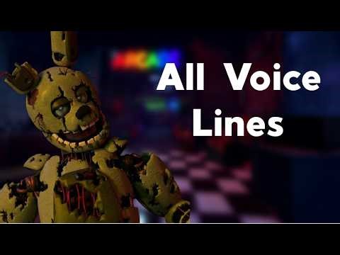 Springtrap All Voice Lines | Bite By Night Roblox FNAF (With Subtitles)